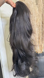 26” Yaki Straight Layered Half Wig